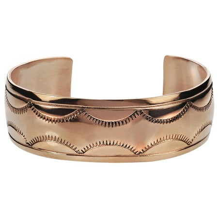 Brinley Co. Women's Copper Textured Adjustable Cuff Bracelet, 8.5