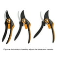 thumbnail image 2 of Fiskars SmartFit 8 Inch Bypass Pruner with Non-Stick Steel Blades and SoftGrip Handles, 3/4 Inch Cut Capacity, Orange and Black, 2 of 9