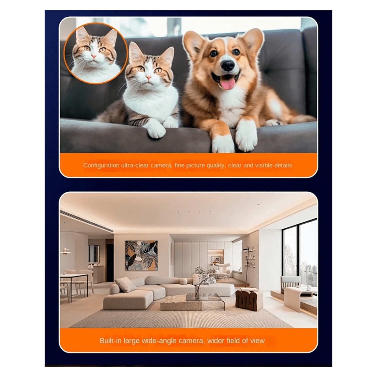 1080p Wi-Fi Smart Security Camera 2MP,HD,Real-Time APP Alerts,2-Way Audio,with Motion Tracking for Baby and Pet US PLUG,1 * WiFi Camera 1 * Power Adapter