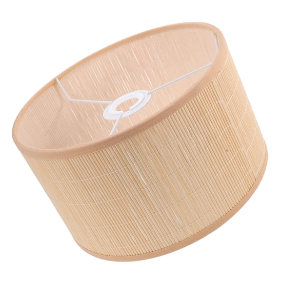 HAKIDZEL Lampshade Khaki Bamboo Iron Rustic Lampshade 1Pack 9.82X9.82X5.70in