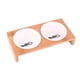 thumbnail image 2 of Eco-Friendly Pet Feeding Bowl With 2 Ceramic Bowls For Cats And Dogs Durable 1Pcs, 2 of 5