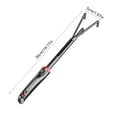thumbnail image 3 of Horticultural Three Tine Hand Rake Quenched Steel Household Flower Planting Tool for Vegetable and Flower Cultivation, 14-Inch Black Steel Rake with Fiber Reinforced Handle for Gardening, 3 of 6