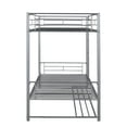 thumbnail image 6 of SESSLIFE Twin Over Twin Bunk Bed, Sturdy Metal Bunk Bed with Storage Shelf, Suitable for Bedroom, Dorm, Mattress Foundation, No Box Spring Needed, 6 of 10