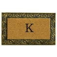 thumbnail image 1 of Home & More 10001GOLDK Prestige Gold Monogram Doormat (Letter K), 1 of 1