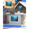 thumbnail image 4 of Ocean Shark Outdoor TV Cover 70 to 75 inch Underwater World Coral Fish Summer Fantasy Waterproof Dustproof TV Covers for Outside with Zipper Remote Control Pocket Flat Screen Protectors, 4 of 7