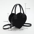 thumbnail image 3 of Bolso Bandolera Love Heart-Shaped Crossbody Bag Diamonds Lady Monedero Casual para el trabajo (Negro) Ehuebsd Para Estrenar, 3 of 9