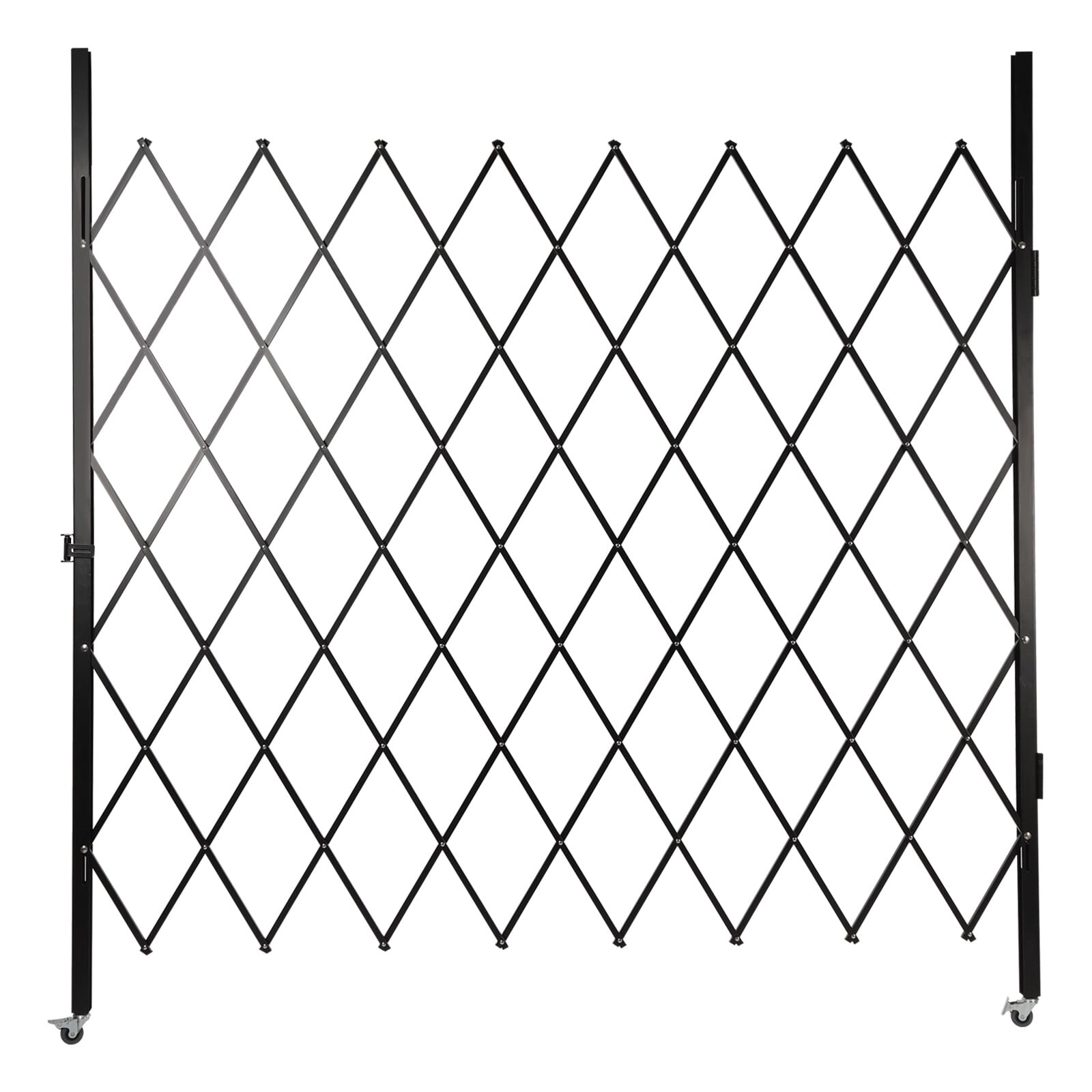 7.2ft x 6.5ft Folding Security Gate - Wall Mount Single Scissor Gate, Indoor Outdoor Safety Door for Home Office