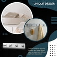 thumbnail image 4 of Robe de acero inoxidable gancho de baño de baño con sombrero de pared Hanger Space-Showing Ducha Organizador Hogar Ganchos de interior Dorm Silver, tipo 7 Monstrate HA010059-11B, 4 of 6
