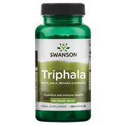 Swanson Triphala Capsules, 50mg, 100 Count