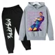 thumbnail image 3 of Conjunto de sudadera y pantalones con estampado de Mbappé para niños, primavera y otoño, ropa deportiva de 2 piezas para niños y niñas, ropa para niños, 3 of 5
