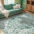thumbnail image 4 of Sonoro Kate 5x7 Area Rugs for Living Room Bedroom, Non Slip Boho Machine Washable Indoor Floor Carpet, Green, 4 of 8