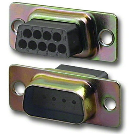 D-sub Connector Housing - Pan Pacific DH-09HP/T-RL Db9 Male D-Sub Crimp Type Connector Zinc Housing Only (Price Per 10/Pkg) - DH-09HP/T-RL