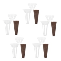 HOOWIFFY Hydroponic Growing System Kit for Home Gardening with Humidity Dome and Starter Pots, Green Color, Easy Setup