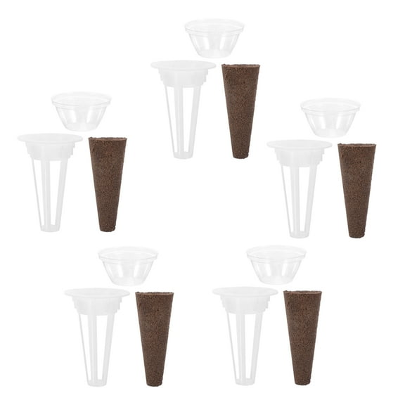 HOOWIFFY Hydroponic Growing System Kit for Home Gardening with Humidity Dome and Starter Pots, Green Color, Easy Setup