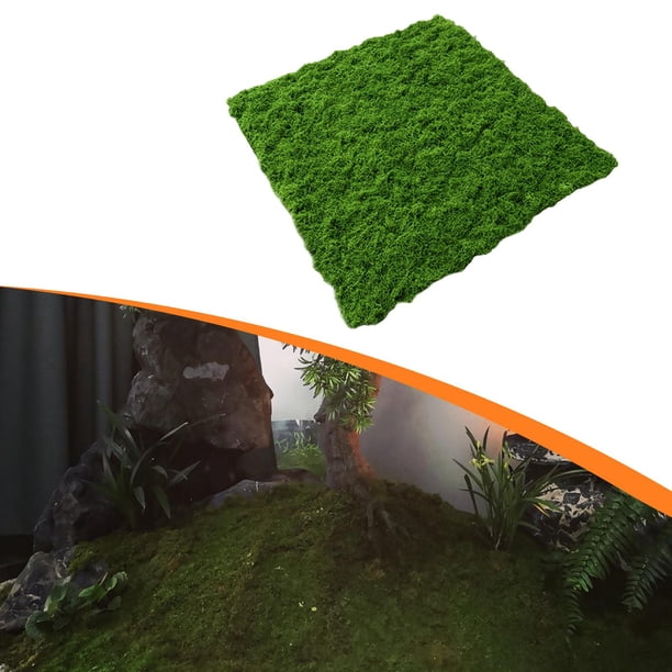 Simulación Plantas Artificiales Decorativas Césped Sintético Lichen Falso Elástico de Poliéster Apto para Proyectos Creativos Adecuado para verde oscuro