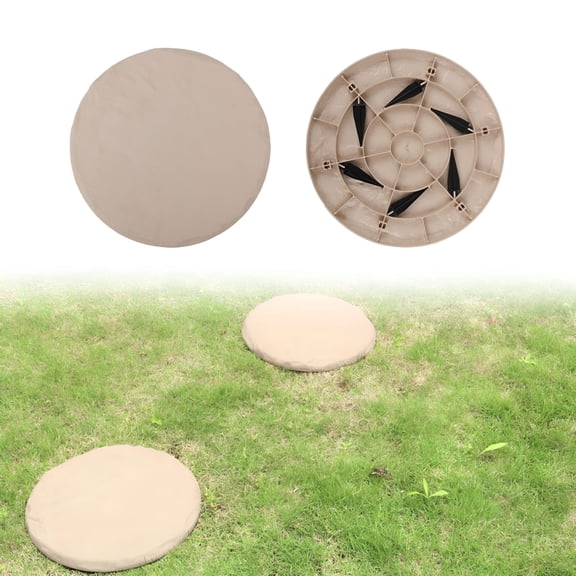 ACDANC Stepping Stones With Ground Stakes Stepping Stones With Stakes Home Or Garden Step Stones For Outdoor Walkway Or Pavers (Circle Cyan)
