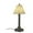 Bronze/Stone, variant on Patio Living Concepts Tahiti II 30 in. Table Lamp 19227 with 2 in. bronze tube body and tight weave  flat wicker  stone shade