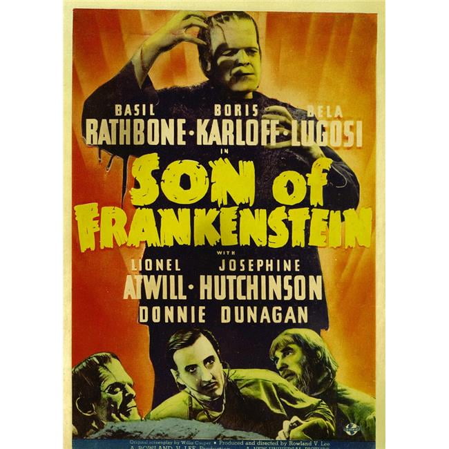 FILM CLASSIC Horror Son Of Frankenstein Karloff Lugosi MOVIE POSTER
