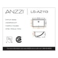 thumbnail image 4 of ANZZI Dahlia Series 20.5 in. Ceramic Undermount Sink Basin in Glossy White, 4 of 4
