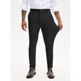 thumbnail image 4 of Pantalón slim fit elástico negro para hombre PLEPAN, talla grande, 4 of 8