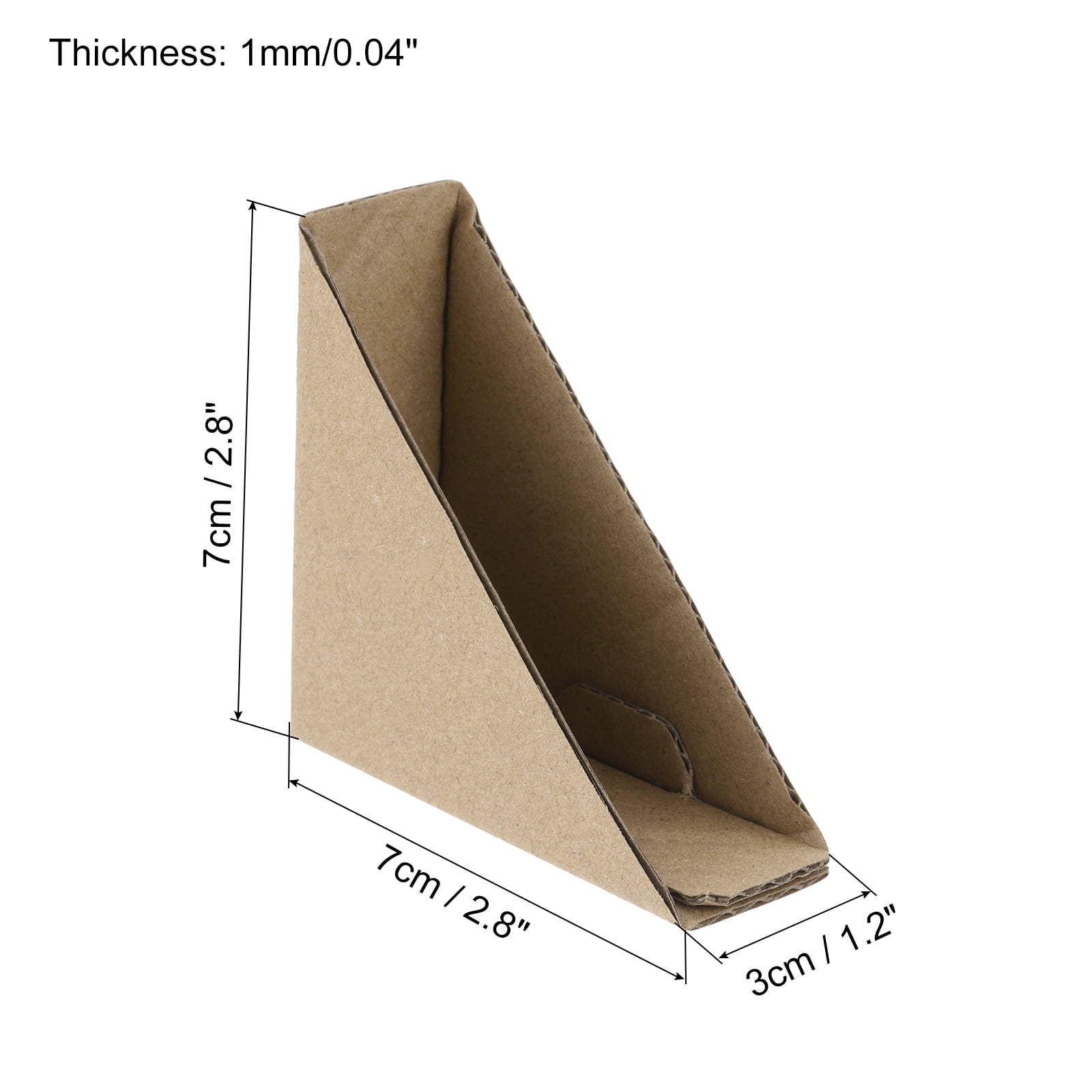 Uxcell Adjustable Cardboard Corner Protector, 7x7x3cm Cardboard Edge Protector Pack of 100