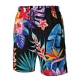 thumbnail image 5 of Disketp Men'S Swim Trunks Hawaiian Breathable Surf Beach Swimsuits Mesh Lining Beach Shorts With Pockets-Tropical Palm Leaves, 5 of 9