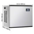 thumbnail image 4 of KFFKFF Commercial Ice Maker Machine - 500 Lbs/Day Stainless Steel Ice Machine with Self-Cleaning, Programmable Ice Production, Adjustable Thickness, Suitable for Restaurants, Bars, Cafes, 4 of 9