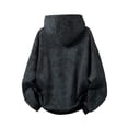 thumbnail image 3 of Hxshgdsn Mens Hoodies Oversized Sweatshirts Unisex Hoodie Heavyweight Fleece Vintage Graphic Sweatshirt Streetwear Black 2Xl, 3 of 7