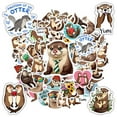 thumbnail image 5 of 35pcs Adorable Otter Stickers Playful Animals PVC Stickers for Notebooks Luggage Laptops, 5 of 9