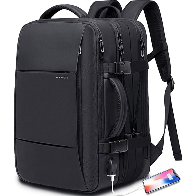 Mochila de viaje BANGE de 35 litros con compartimento para portátil de 17 pulgadas