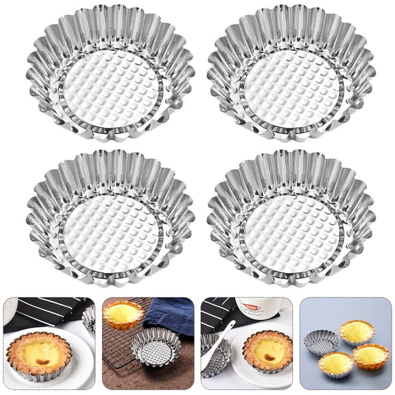 CTIRCHIU Cake Baking Pans Stainless Steel Assorted Color 6 Pcs