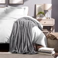 thumbnail image 5 of Bare Home Microplush Fleece Blanket - 300 GSM - Fuzzy Microfleece - Soft & Plush - Full/Queen, Gray, 5 of 5