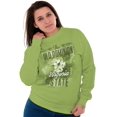 thumbnail image 2 of Virginia Cute State Flower Souvenir Women Crewneck Sweatshirt Brisco Brands M, 2 of 2