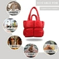thumbnail image 7 of Kukuzhu Puffer Tote Bag, Soft Puffy Bags for Women Light Winter Down Cotton Padded Quilted Tote Bag Shoulder Handbag Purse, 7 of 7