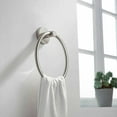 thumbnail image 2 of Kibi Circular Bathroom Towel Ring - Brushed Nickel, 2 of 2