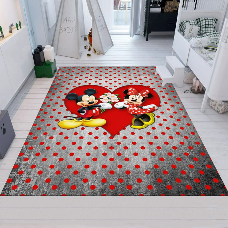 ラグ・カーペット Disney Mickey Mouse tapestry rug Vintage Walt Disney Throw Rug w/ Mickey Mouse Band Leader