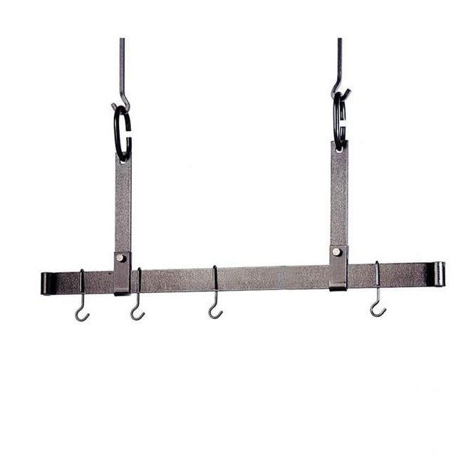 Enclume Produits Design PR1154 HS 54 in. Barre de Plafond Réglable avec 12 Crochets&44; Acier Martelé