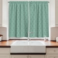 thumbnail image 2 of Ambesonne Green Kitchen Curtains, Vintage Victorian Ornate, 55"x39", Turquoise Seafoam, 2 of 3