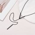 thumbnail image 5 of Silvora Long Necklaces for Women Dainty Drop Bar Pendant Black Y-Necklaces Long Chain Trendy Jewelry Gifts for Sister Granddaughter Birthday Mother's Day, 5 of 6