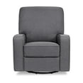 thumbnail image 2 of DaVinci Perry Swivel Glider Rocking Chair, Shadow Grey, 2 of 6