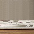 thumbnail image 3 of Nautical Turkish Area Rug, Pastel Colored Composition of Lighthouse Sailboat Fish Shells Octopus, Soft Carpet for Living Room Decor with Distressed Look, 5.2' X 7.6', Dark Tan and Maroon, by Ambesonne, 3 of 4