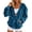 Blue, variant on Women's Velour Cardigan Coat Jacket Long Sleeve Open Front Outerwear Soft Warm Button Jacket with Side Pockets Fall Velvet Casual Jackets