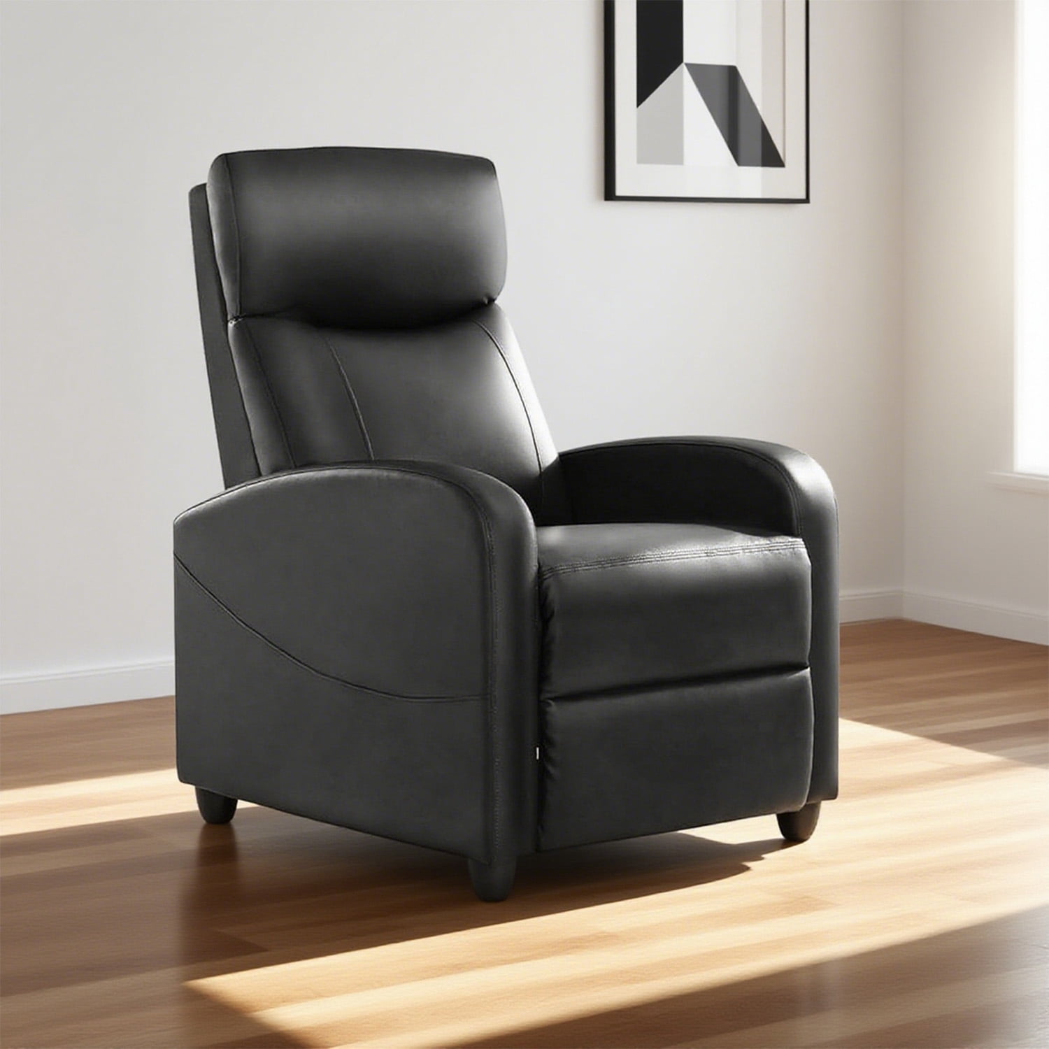 CONCETTA Massage Recliner Sofa Chair, 160° Reclining, Vibration Massage, 275lb Capacity, Black