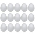 thumbnail image 1 of Huevos de espuma Crafjie, 15 unidades, 8 cm, blancos, para manualidades, 1 of 8