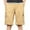 Khaki, variant on Lovskoo Cargo Shorts for Men Trendy Multi Pockets Casual Summer Solid Color Zipper Shorts Drawstring Cuffs Pants Khaki