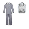thumbnail image 2 of 7pc Baby Toddler Boy Formal Party Medium Gray Suit w/ Satin Vest & Necktie Sm-20, 2 of 4