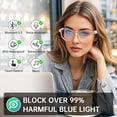 thumbnail image 2 of Smart Bluetooth Sport Audio Glasses Wireless Call Music Playback Earphone Anti Blue Light UV Protection Sunglasses for Men Women, 2 of 11