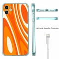 thumbnail image 5 of Deep Orange Groovy Swirls Case for iPhone 12 ,Aesthetic Art Design Pattern TPU Shock Proof Cover Case, 5 of 5