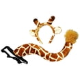 thumbnail image 3 of Conjunto de cola de animal Salvador Disfraz Jirafa 2 piezas cola de cosplay, 3 of 7