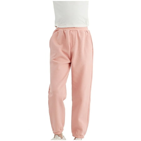 

Fall Winter Savings Clearance 2024! itsun Toddler Sweatpants Toddler Baby Boys Girls Solid Leggings Casual Kids Sports Pants Pink 5-6 Years
